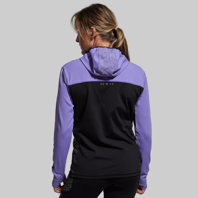 Women's Pace Hooded Run Top (Periwinkle)