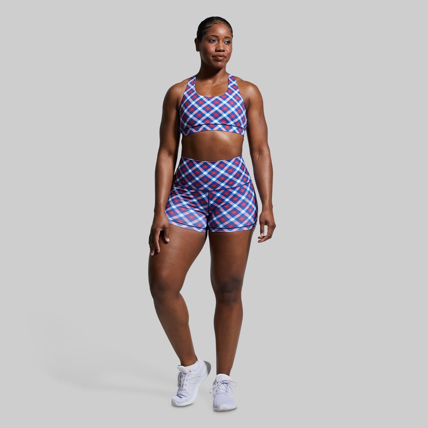 New Heights Original Booty Short (Patriotic Plaid)