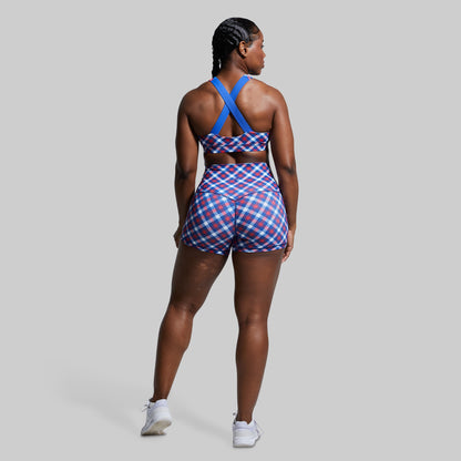 New Heights Original Booty Short (Patriotic Plaid)