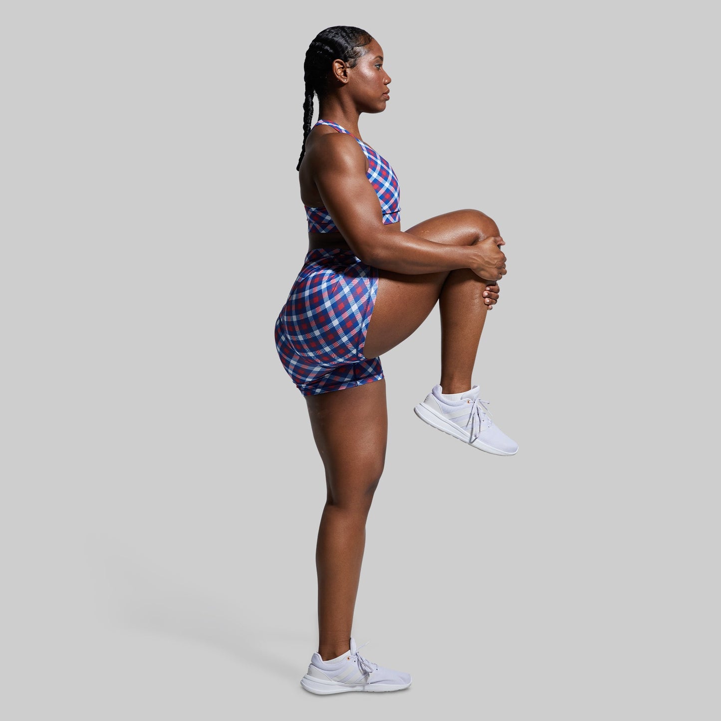 New Heights Original Booty Short (Patriotic Plaid)