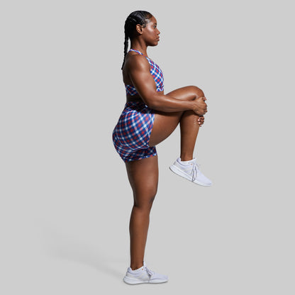 New Heights Original Booty Short (Patriotic Plaid)