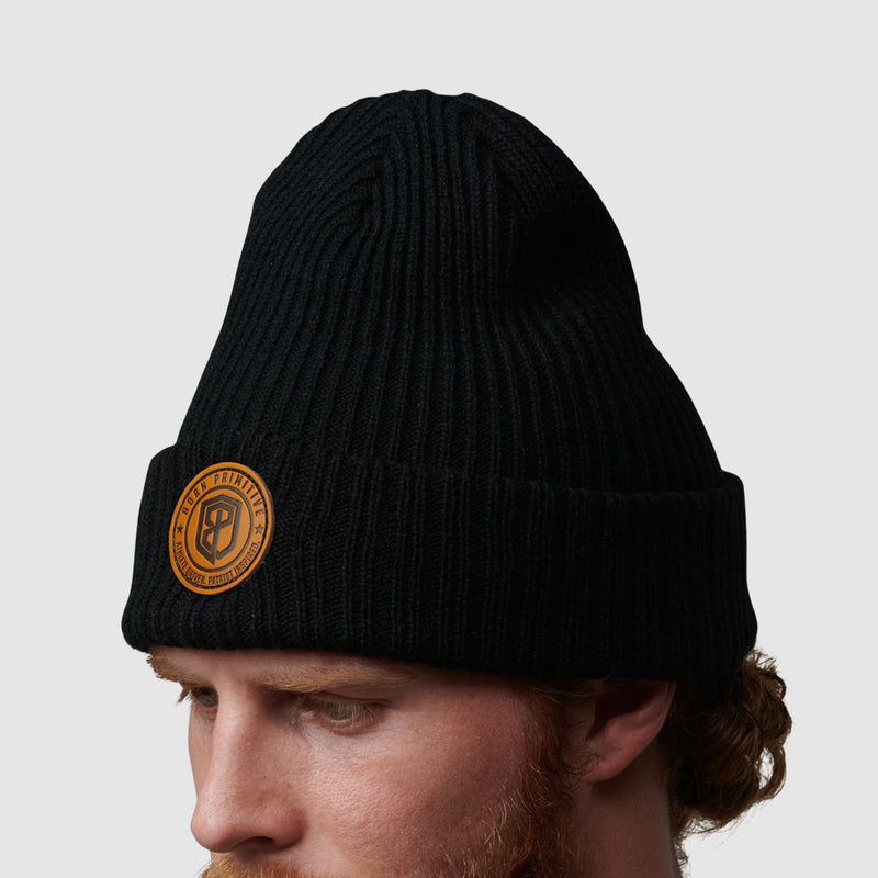 Heritage Knit Beanie (Black)