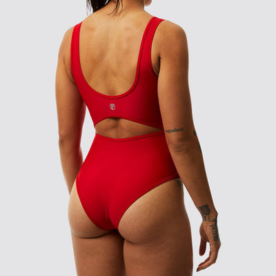 Riptide One Piece Swimsuit (Bright Red)