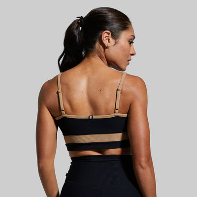 Out of Line Sports Bra (Tiger's Eye)