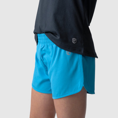 Girl's Track Short (Electric Blue)