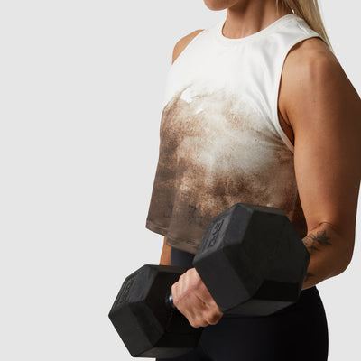 Subtle Flex Tank (White/Roasted Cashew)