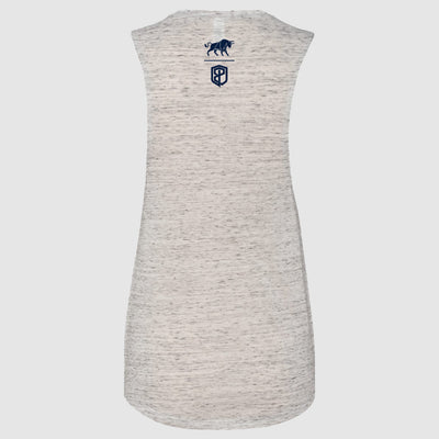 MCC Official Flowy Scoop Muscle Tank (MAD-White Marble)