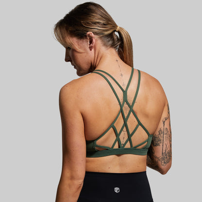 Warrior Original Sports Bra (Brand Strength-Forest Green)