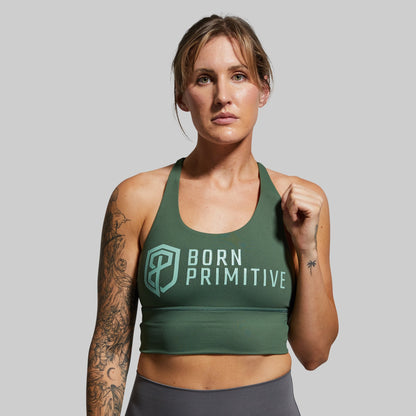 Crossfire Original Sports Bra (Brand Strength-Forest Green)