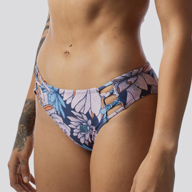 Primitive Bikini Bottom (Water Lillies Navy)